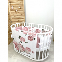 Купить комплект в кроватку fluffymoon peonies (4 предмета) ps014100