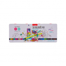 Купить bruynzeel набор капиллярных ручек teen (линер 0.4 мм) 36 цветов в металлической упаковке 60241036