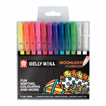 Купить sakura набор ручек гелевых gelly roll moonligh (толщина линии 0.3 мм) 12 цветов poxpgbmoo12