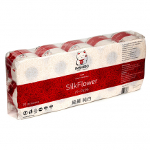 Купить inshiro туалетная бумага silkflower с тиснением 3 слоя 10 шт. sf375