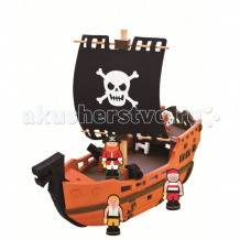 Купить конструктор bebox пиратский корабль 41 деталь m5950