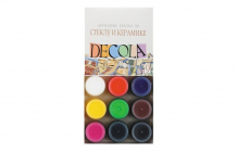 Купить decola акрил по стеклу и керамике 9 цветов банка 20 мл 4041113