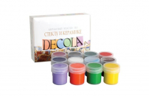 Купить decola акрил по стеклу и керамике 12 цветов банка 20 мл 4041114