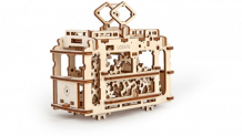 Купить ugears 3d-пазл трамвай с рельсами 154 детали 