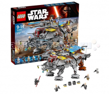 Купить конструктор lego star wars 75157 лего звездные войны шагающий штурмовой вездеход at-te капитана рекса 75157