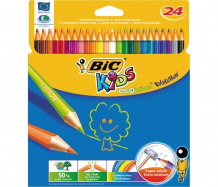 Купить bic карандаши evolution 93 заточенные 24 цвета 829733/937515