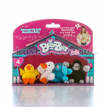 Купить beanzeez игровой набор цыпленок, утенок, кролик, горилла b34041