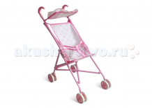 Купить коляска для куклы 1 toy розовая т52256