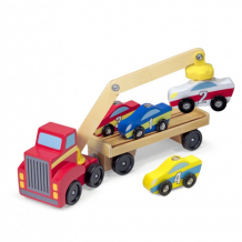 Купить melissa & doug магнитная машинка автокран 9390