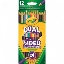 Купить crayola 12 двухсторонних карандашей 68-6100
