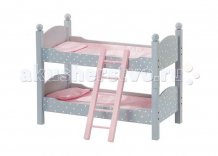 Купить kids4kids деревянная двухъярусная кроватка мир принцесс для кукол td-0095ag
