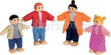 Купить деревянная игрушка janod набор куколок 4 шт. j06592