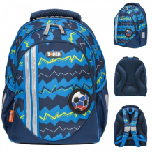 Купить tiger enterprise рюкзак школьный для мальчика champ series collection 2 съемные аппликации 38х22х22 см 1838p/b/tg