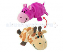 Купить мягкая игрушка 1 toy вывернушка жираф-бегемот 2 в 1 40 см т10877