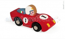 Купить деревянная игрушка janod игрушка машинка гоночная j08545