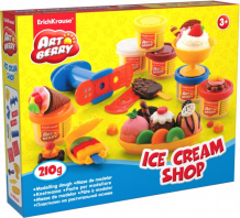Купить artberry биопластилин с аксессуарами для лепки ice cream shop 30381