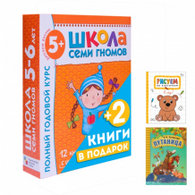 Купить школа 7 гномов полный годовой курс 5-6 лет и 2 книги внутри mc069587