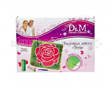 Купить docha&mama набор для творчества вышиваем коврик роза 43224