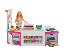 Купить barbie игровой набор супер кухня с куклой frh73