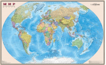 Купить ди эм би политическая карта мира 1:20 мелованная бумага в картонном тубусе 156х101 см осн1234179