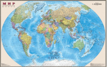 Купить ди эм би политическая карта мира 1:25 ламинированная картонный тубус 122х79 см осн1224124