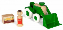 Купить деревянная игрушка brio набор мой родной дом трактор с морковкой 30307