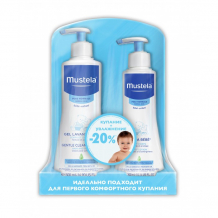 Купить mustela набор мягкий гель для купания 500 мл и молочко для тела hydra bebe 300 мл 1503