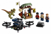 Купить конструктор lego jurassic world побег дилофозавра 75934