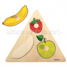 Купить деревянная игрушка beleduc развивающий пазл фрукты 10120 10120