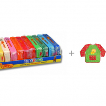 Купить play-doh пластилин 10 цветов по 150 г с фартуком накидка для детского творчества artberry 
