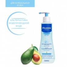 Купить mustela очищающая вода для новорожденных и детей, не требует смывания 300 мл 