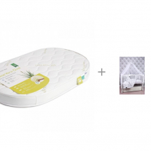 Купить матрас plitex aloe vera oval 125х75х10 и комплект в кроватку amarobaby good night 