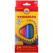 Купить koh-i-noor карандаши цветные triocolor 24 цвета 3134024004ksru
