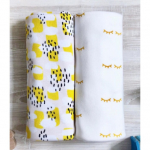 Купить пеленка mjolk mustard spots/глазки 120х85 см 2 шт. 148364