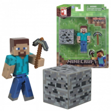 Купить minecraft фигурка стив игрок с аксессуарами 8 см tm16501