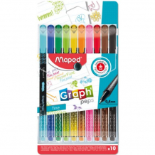 Купить maped ручка капиллярная grah peps 10 цветов 749050