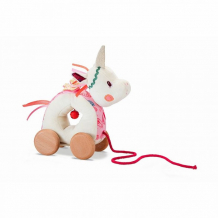 Купить каталка-игрушка lilliputiens на веревочке мягкая единорожка луиза 83060
