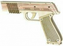 Купить деревянная игрушка bradex деревянный конструктор пистолет резинкострел de 0692