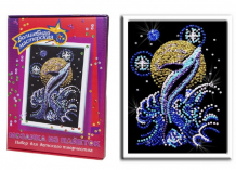 Купить волшебная мастерская мозаика из пайеток лунный дельфин 018 018