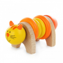 Купить деревянная игрушка фабрика фантазий сортер собери котенка 8 деталей 85190