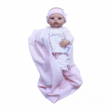 Купить berjuan s.l. кукла newborn с розовым одеялом для малыша 45 см 8096br