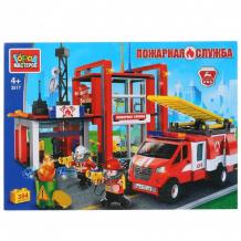 Купить город мастеров газель: пожарная станция (384 детали) 3517-kk