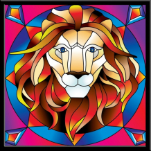 Купить color kit картина-витраж благородный лев hl012