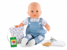 Купить corolle кукла в наборе малышка идет в детский сад с ароматом ванили 36 см 9000130120