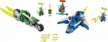 Купить конструктор lego ninjago скоростные машины джея и ллойда 71709