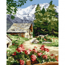 Купить paintboy картина по номерам деревушка в горах 40х50 см gx26320