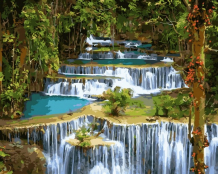 Купить paintboy картина по номерам тропический водопад 40х50 см gx26508