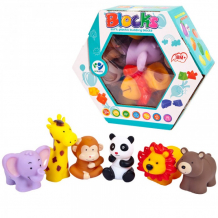 Купить junfa игрушки для малышей фигурки животных пазлы 927b-1