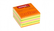 Купить kores блок-кубик для записей 75х75 неоновая гамма 4 цвета 450 листов 323476