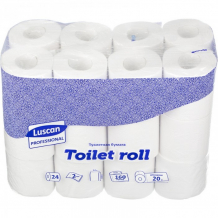 Купить luscan professional туалетная бумага 2-х слойная 160 листов 24 шт. 396249